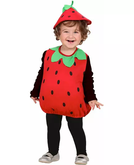 Jordbærkostymejumpsuit til jenter