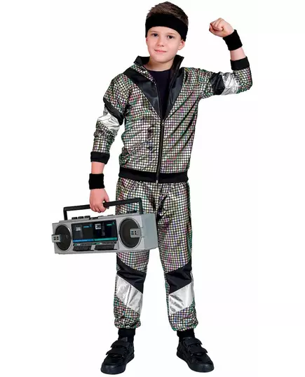 80s disco jogging costume for children