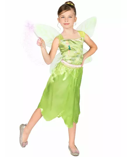 Grunnleggende Tinkerbell-kostyme til jenter, Størrelse: 5–6 år (109–126 cm)