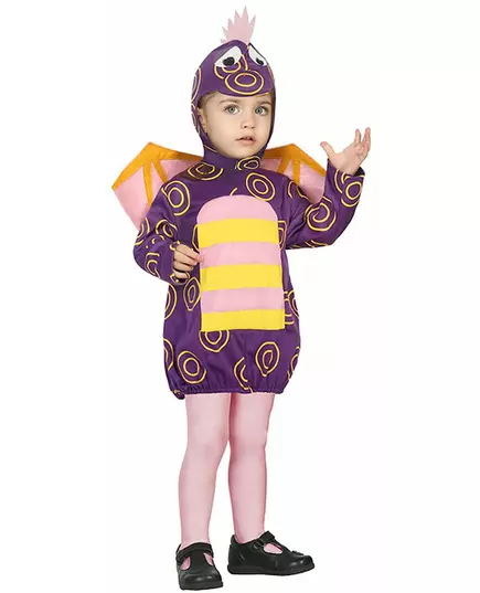 Little purple dragon costume for children