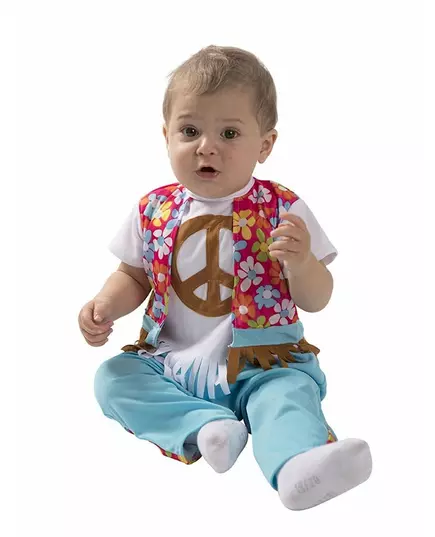 Little hippie baby costume, Size: 6-12 months (67-69 cm)
