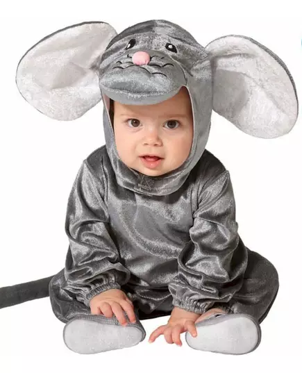 Little gray mouse baby costume, Size: 6-12 months (75 cm)
