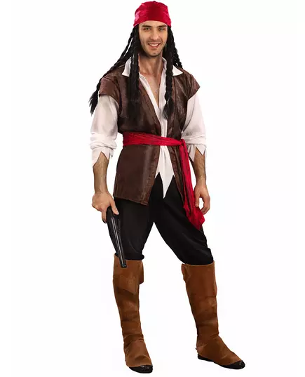 Piratkostyme for menn, Størrelse: XL