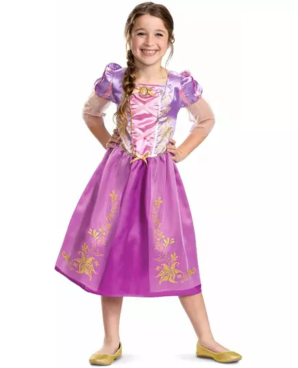Girls' Sequined Rapunzel Costume, Size: 7-8 years (124 - 136 cm)