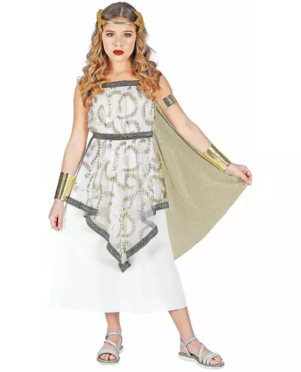 Greek goddess dress costume for girls, Size: 8-10 years (140 cm)