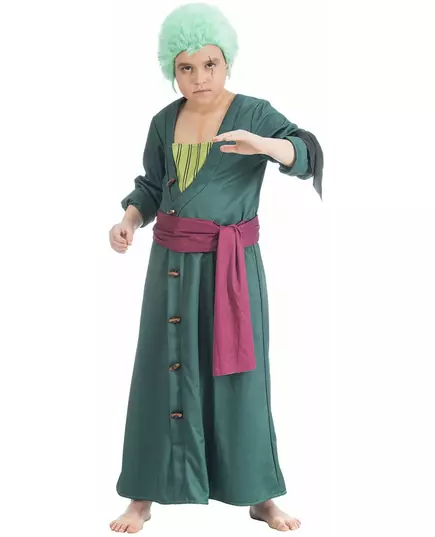 One Piece Zoro-kostyme til barn, Størrelse: 7–8 år (128 cm)