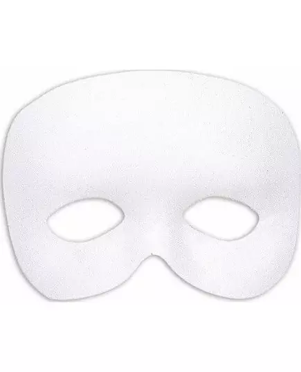 Hvit halvmaske for voksne