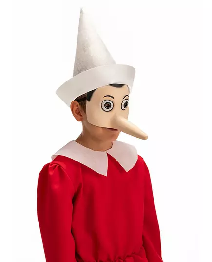 Pinocchio lateks halvmaske for voksne