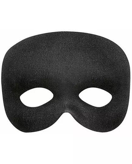 Svart halvmaske for voksne
