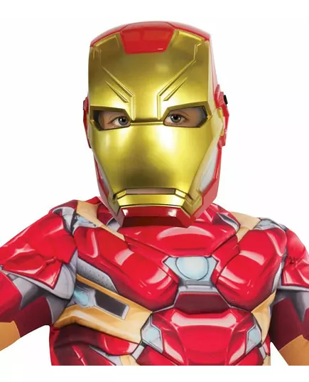 Iron Man plast halvmaske for barn