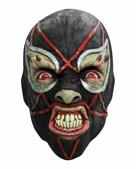 Black Demonic Wrestler Latex Mask