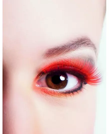 Adult short red false eyelashes