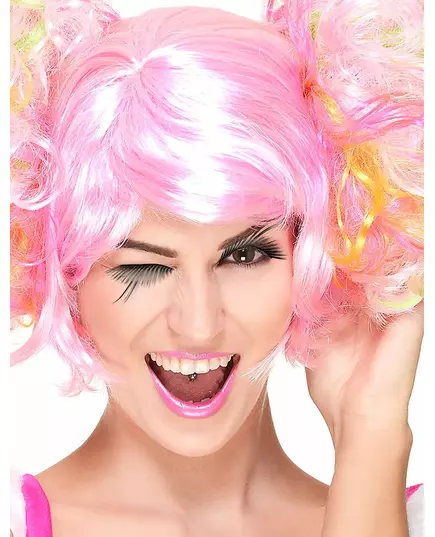 Long black false eyelashes for adults