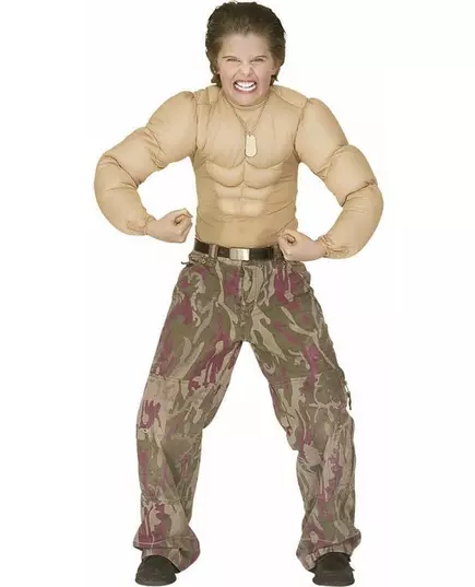 Falsk muskuløs barnetorso, Størrelse: 8–10 år (140 cm)