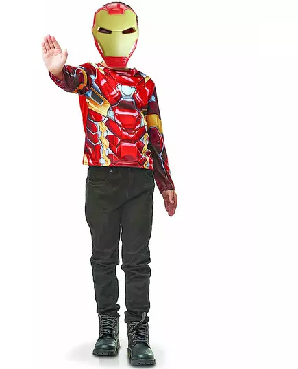 Iron Man barnetrøye og maskesett