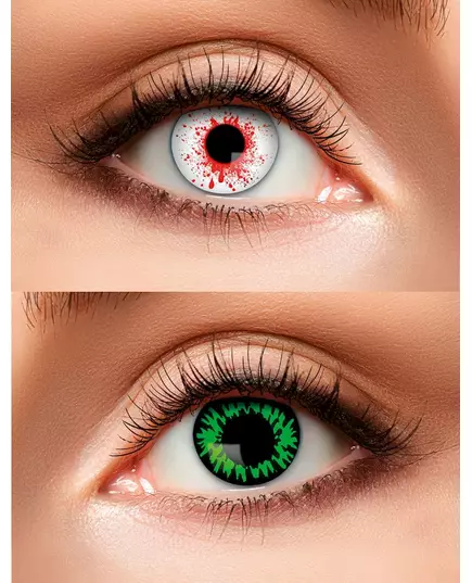 Adult bloody and green duo lenses