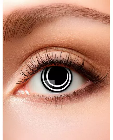 Adult black and white spiral fancy lenses