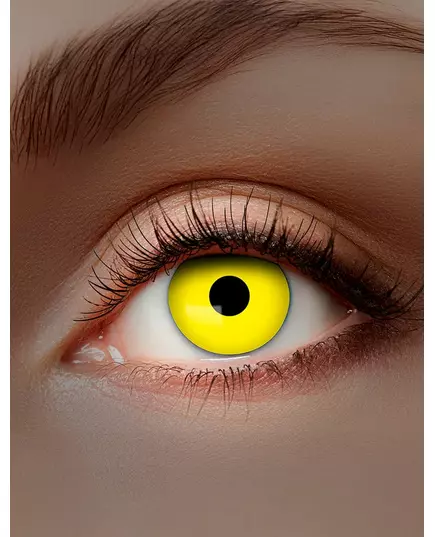 Yellow UV fancy lenses for adults 1 month