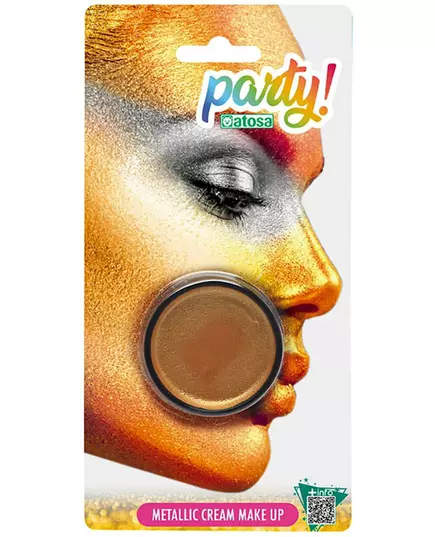 Gold metallic makeup