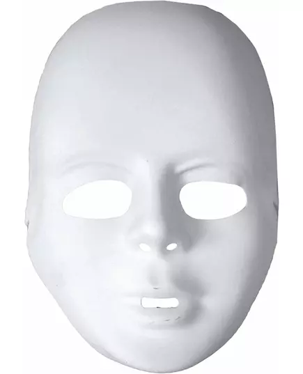 White plastic mask