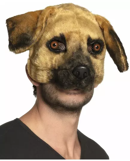 Plysjmaske til voksne hunder