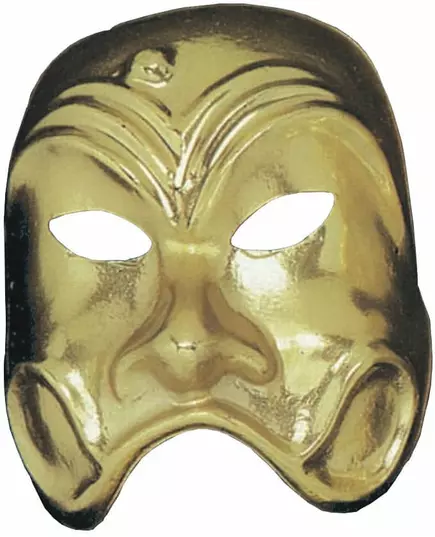 Gull komediemaske for voksne