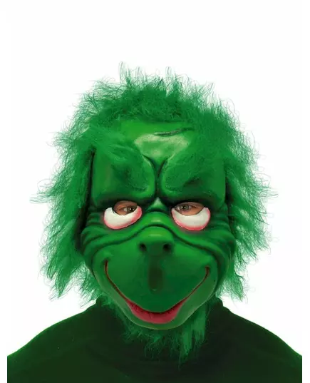 Voksen Grumpy Green Christmas Creature Mask