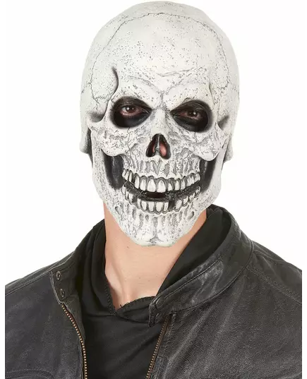Adult mocking skeleton latex mask