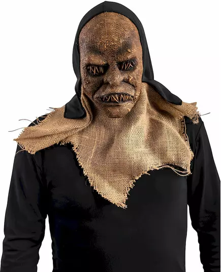 adult latex monster mask and hood