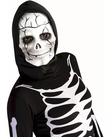 Skeleton mask with hood for children