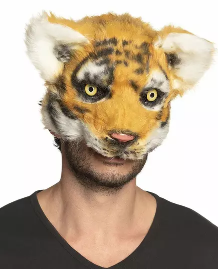 Voksen plysj tigermaske