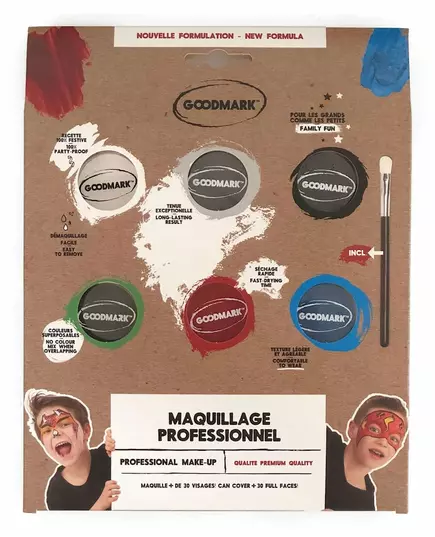 Professional water-based makeup palette for boys 6 x 4 g
