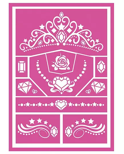 Princess makeup stencils