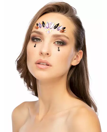 Selvklebende rhinestones til ansiktet til den onde dronningen