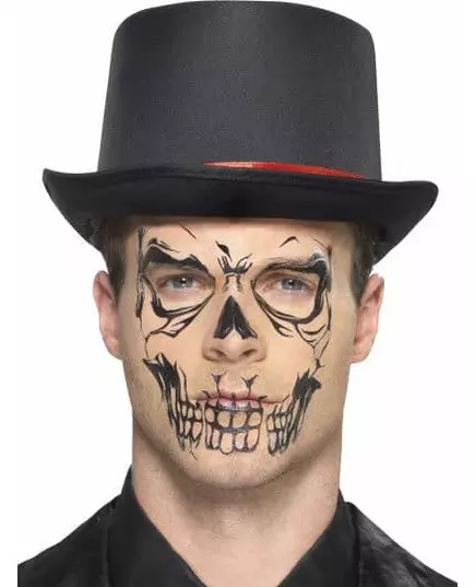 Black skeleton transfer tattoo for adults Halloween