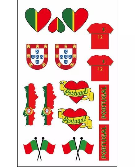 Midlertidige tatoveringer for portugisiske supportere