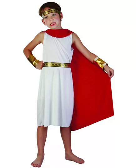 Roman cape costume for boys, Size: 7-9 years (120-130 cm)