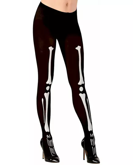Halloween skeleton tights for women, Size: X-Large