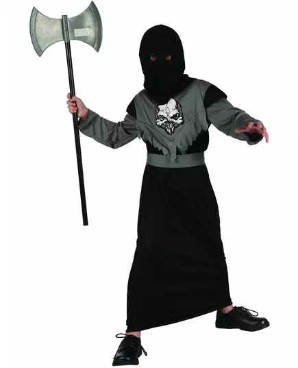 Guttekostyme for bøddel, Størrelse: 10–12 år (130–140 cm)