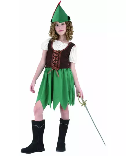 Skogspikekostyme, Størrelse: 10–12 år (130–140 cm)