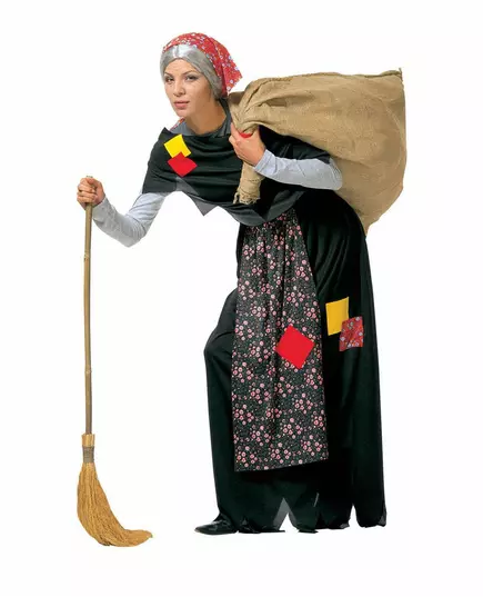 Befana witch costume for adults, Size: Large