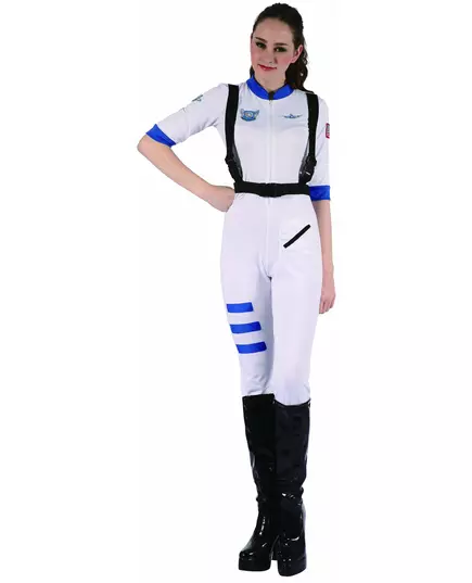 Astronautkostyme for kvinner, Størrelse: Medium/Large