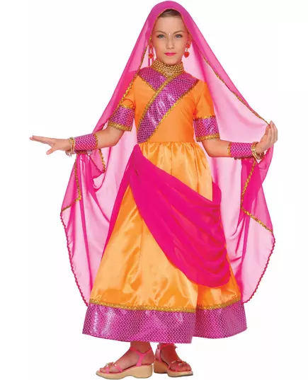Bollywood-kostyme for barn, Størrelse: 5–7 år (128 cm)