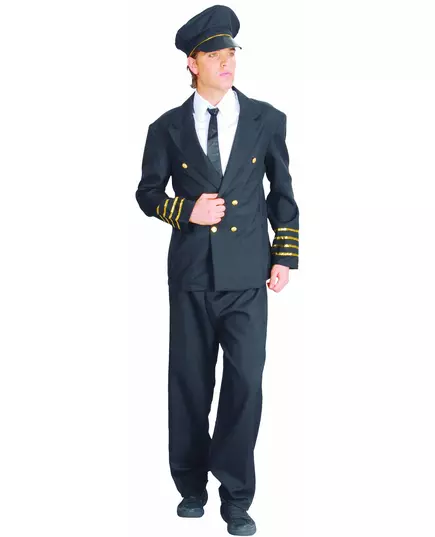 Men's captain costume, Size: Large