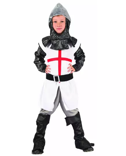 Knight of the Cross costume for boys, Size: 7-9 years (120-130 cm)