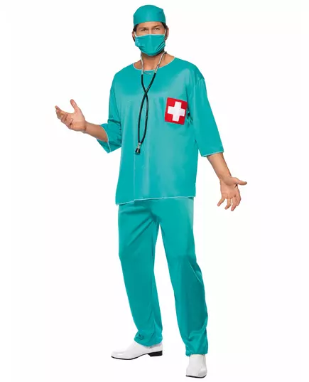 Men's emergency surgeon costume, Size: Large