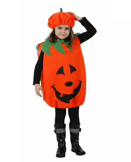 Barnas Halloween-gresskarkostyme, Størrelse: 5–6 år (115/130 cm)