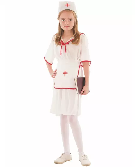 Nurse costume for girls, Size: 10-12 years (130-140 cm)