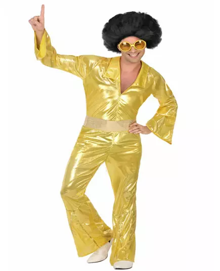 Men's gold disco costume, Size: X-Small/Small