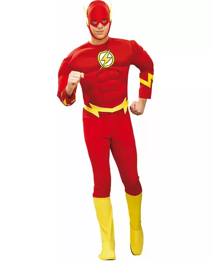 Luksuriøst Flash-kostyme for menn, Størrelse: Medium